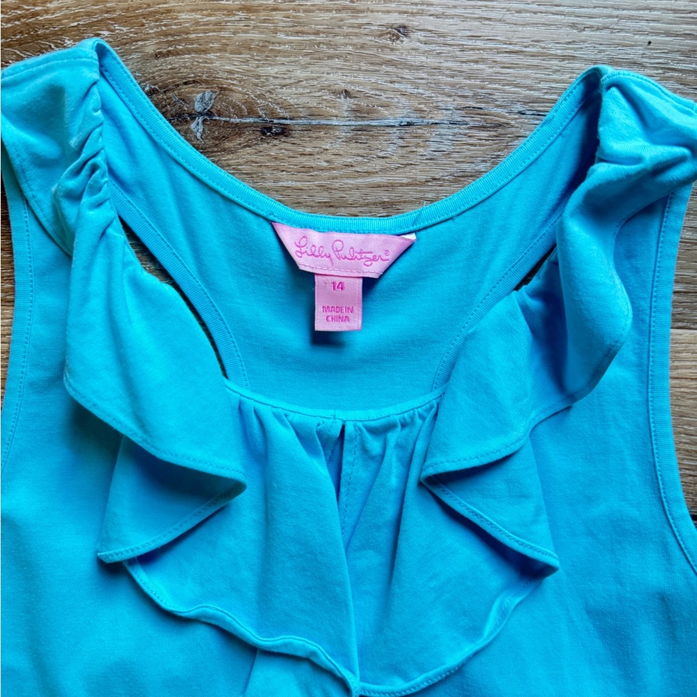 Lilly Pulitzer Racer Back Dress with Ruffle Detail - Picture 3 of 3